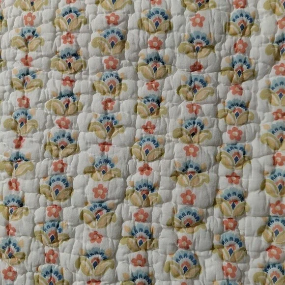 3 Piece‎ Pottery Barn Quinn Pillow Shams 2 Standard Set 1 Euro 24X24 Cottagecore - Picture 8 of 10